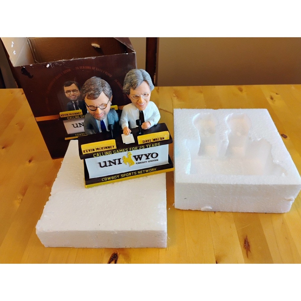 University of Wyoming Cowboys Sports WALSH & McKINNEY Bobblehead Dave Kevin